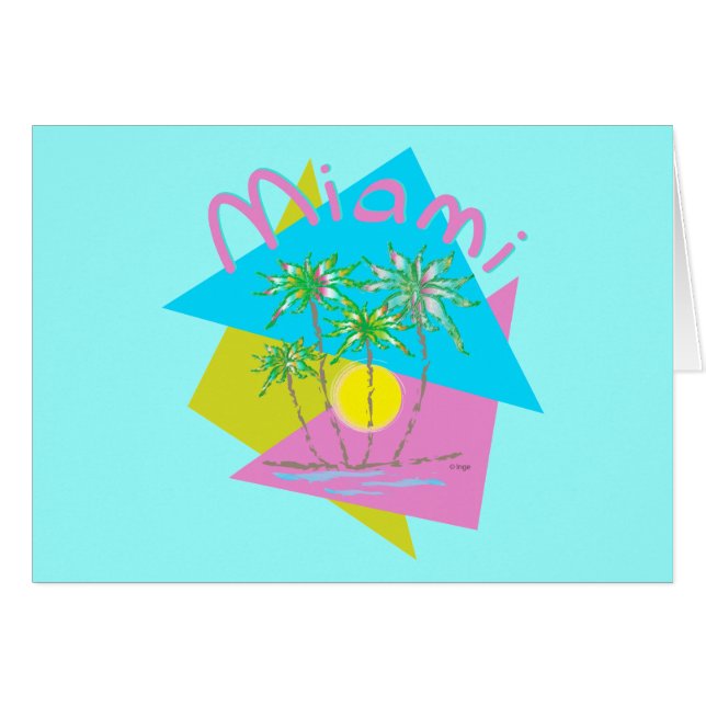Cartão Miami Palms Sun (Frente Horizontal)