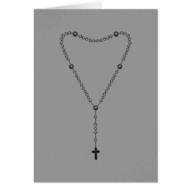 Cartão Miçangas Rosary (Frente)