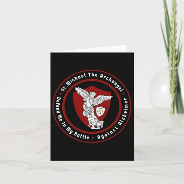 Cartão Michael, O Arcanjo Ajude-Me Contra Heimerhe (Frente)