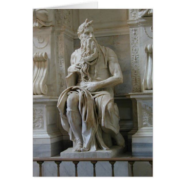 Cartão Michelangelo- Moisés (Frente)
