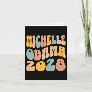 Cartão Michelle Obama 2028 Pelo Presidente Resiste Wavy G