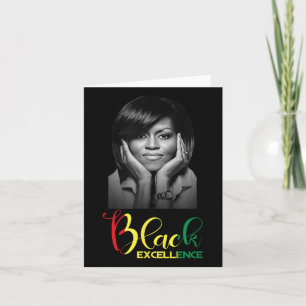 Cartão Michelle Obama Black Excellence Black History Mont