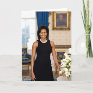 Cartão Michelle Obama Greeting Card