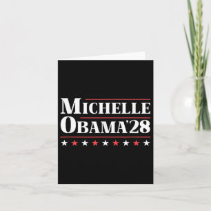 Cartão Michelle Obama Pelo Presidente 2028