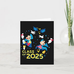Cartão Mickey & minnie mouse turma de formatura de 2025