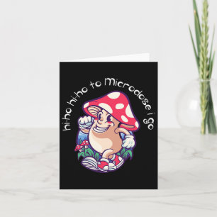 Cartão Microdosagem de cogumelo Sensibilização para a Saú