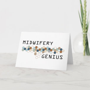 Cartão Midwifery Genius