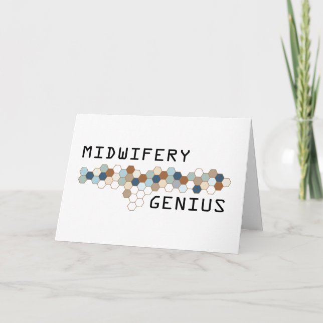 Cartão Midwifery Genius (Frente)