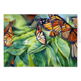 Cartão Migração da luz da manhã do monarca