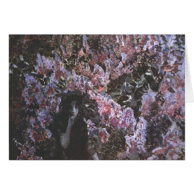 Cartão Mikhail Vrubel- os Lilacs (Frente Horizontal)