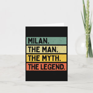 Cartão Milan O Homem O Mito A Lenda Engraçado Personaliza