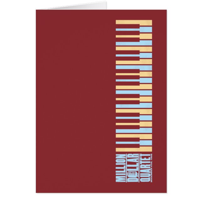 Cartão Milhão pianos do quarteto do dólar (Frente)