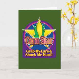 Cartão Milho Estrela Azul Roxo BG Verde