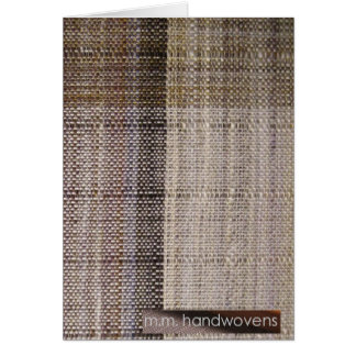 Cartão milímetro do chocolate dos handwovens