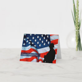 Cartão Militar dia de os pais