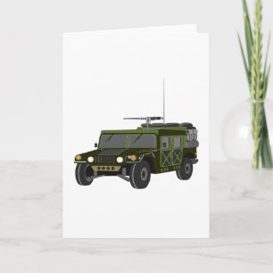 Cartão Military Hummer Greeting Cards