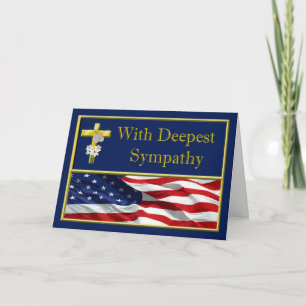 Cartão Military Navy Sympathy Card