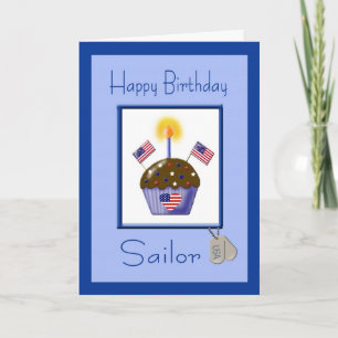 Cartão Military Sailor Birthday Card
