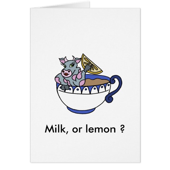 Cartão Milk, or lemon ? (Frente)