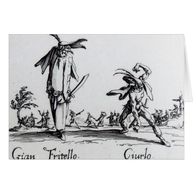 Cartão Mim Balli de Spessanei, ou Le Grandioso Chasse (Frente Horizontal)