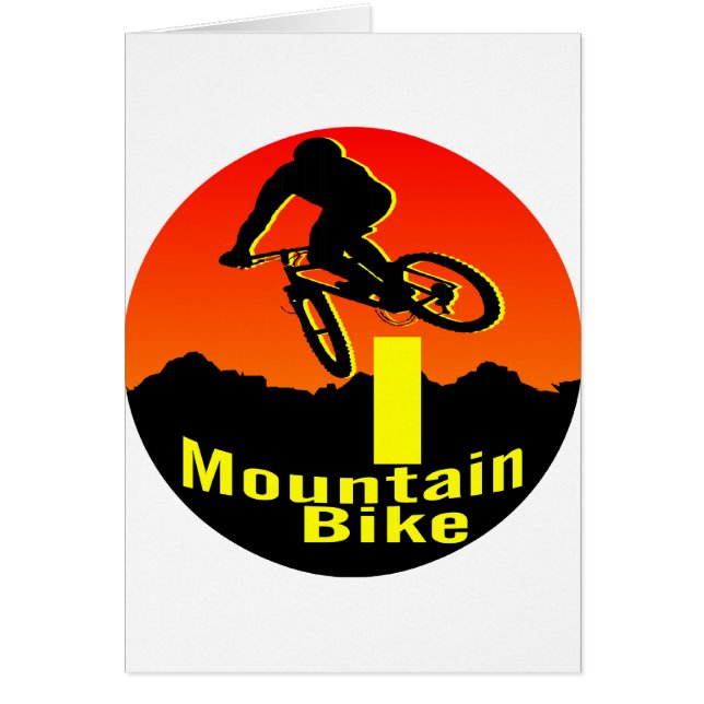 Cartão Mim Mountain bike (Frente)