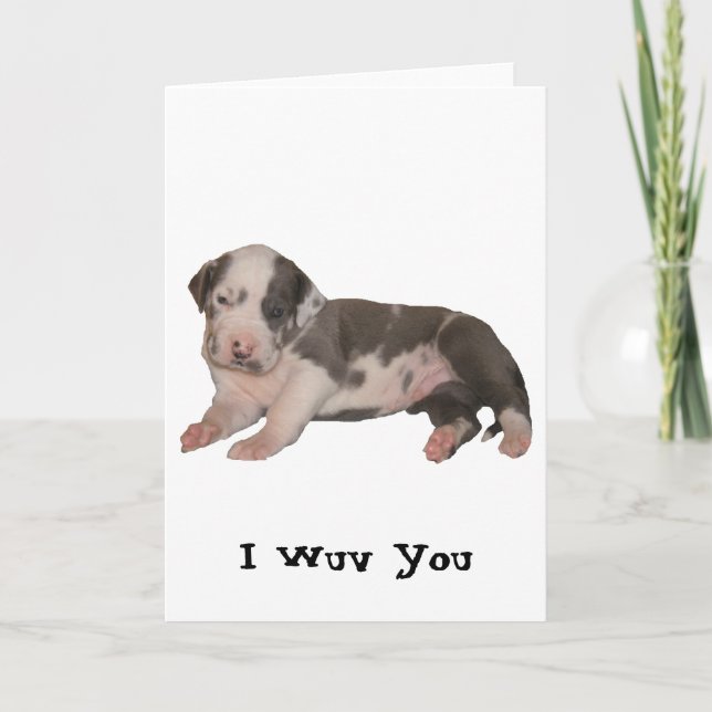 Cartão Mim Wuv você (Frente)