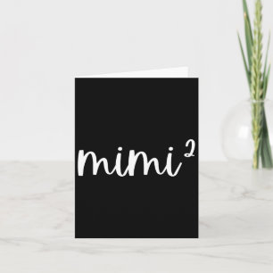 Cartão Mimi2 Mimi ao Quadrado Vezes Dois Gêmeos à 2ª Potê