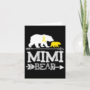 Cartão Mimi Bear Cancer De Infância Mimi De Guerra