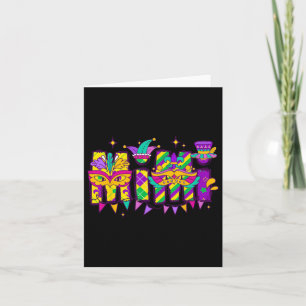 Cartão Mimi Bundle Mardi Gras Feliz Família Mardi Gras