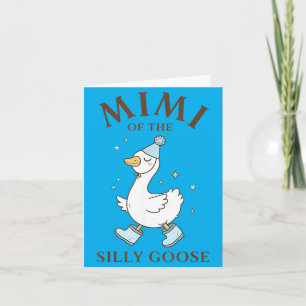 Cartão Mimi do aniversário da Família Silly Goose 1º