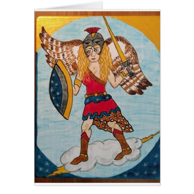 Cartão Minerva /Athena - deusa da sabedoria (Frente)