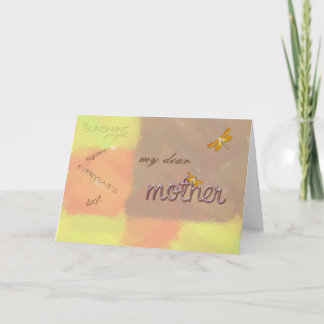 Cartão minha cara mãe