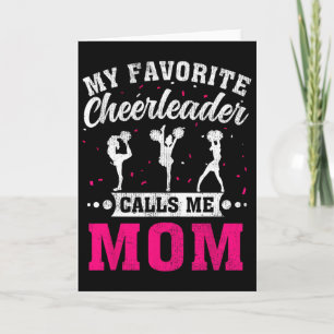 Cartão Minha cheerleader favorita me chama de mãe no Dia