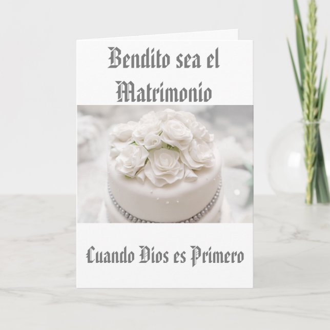 Cartão Minha Coleção de Casamentos abençoada é o casament (Frente)