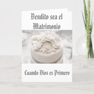 Cartão Minha Coleção de Casamentos abençoada é o casament