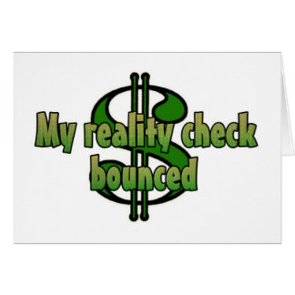 Cartão Minha confrontação com a realidade saltada