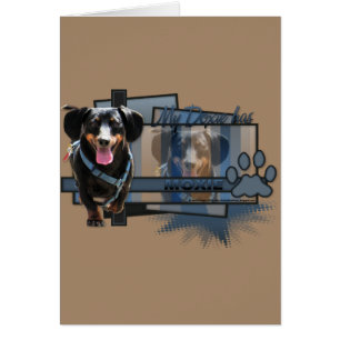 Cartão Minha Doxie Tem Garra
