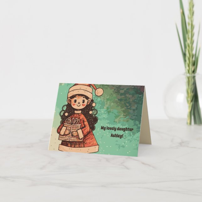 Cartão Minha Filha Adorável (Frente)