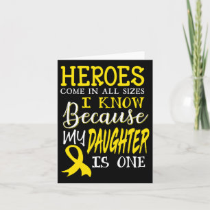 Cartão Minha Filha É Uma Consciência Do Cancer De Herói 1
