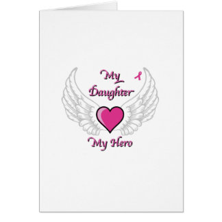 Cartão Minha filha meus asas do herói e coração 2