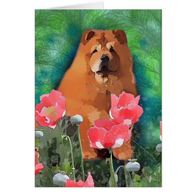 Cartão Minha garota "Sassy the linda Chow" (Frente)