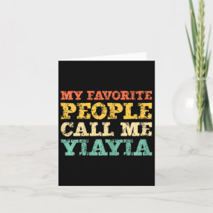 Cartão Minha Gente Favorita Me Chama de Yiayia Antiga Yia
