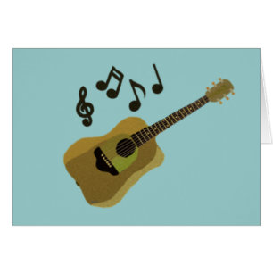 Cartão Minha guitarra doce
