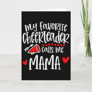 Cartão Minha líder de torcida favorita me chama de mamãe,