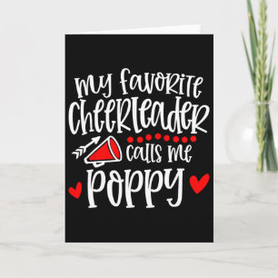 Cartão Minha líder de torcida favorita me chama de Poppy 