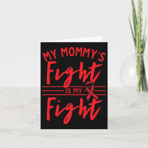 Cartão Minha Luta De Mamãe É Minha Luta Contra O Cancer D