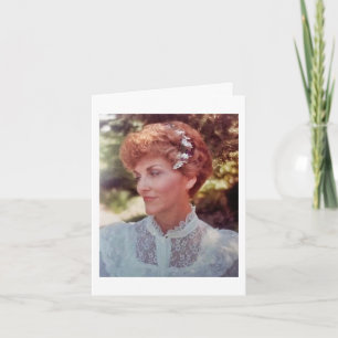 Cartão Minha mãe Alice Joyce Elliott com 51 anos em seu c