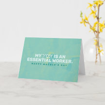 Minha mãe é uma trabalhadora essencial