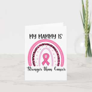 Cartão Minha Mamãe É Mais Forte Que O Cancer De Mama Canc
