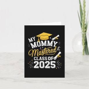 Cartão Minha Mamãe Fez O Cl De Graduação De Mestrados De